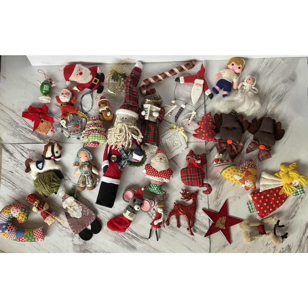 32 Handmade Christmas Ornaments | VTG Cottagecore Chaos Bundle w/ Holly Hobbie - Picture 2 of 5